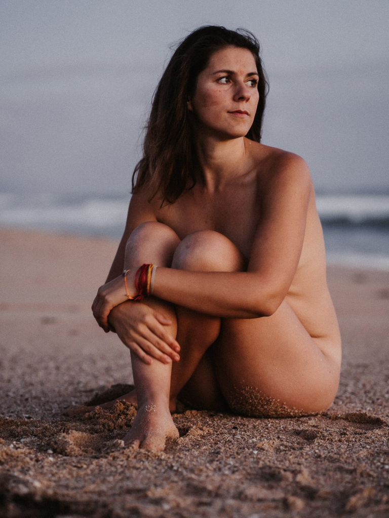 Nackt Göttinnen Shooting mit Sabrina in Canos de Meca bei Sonnenuntergang