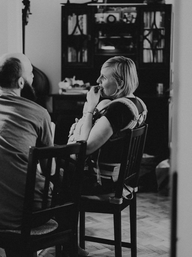 Newborn Shooting in Wiener Altbau Wohnung